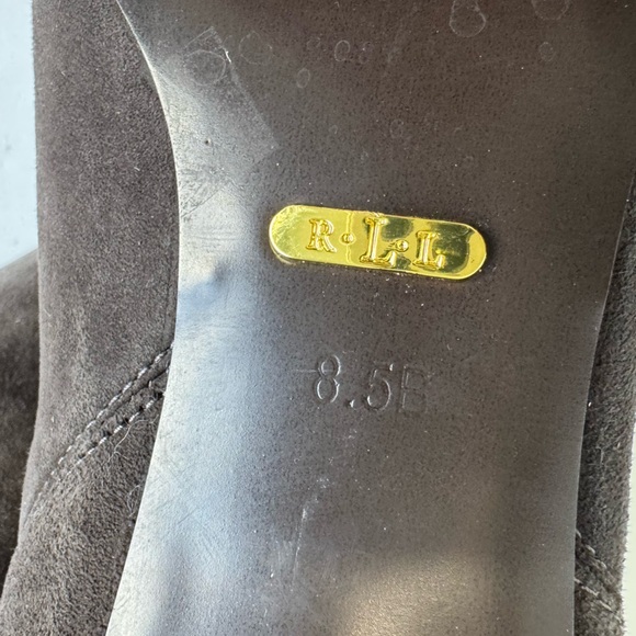 Lauren Ralph Lauren Charcoal Suede Pashia Boots. Size 8.5 - Picture 11 of 11